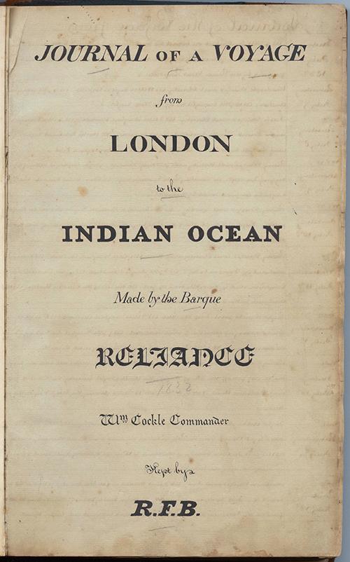 Page 2 of Burton's Whaling voyage journal