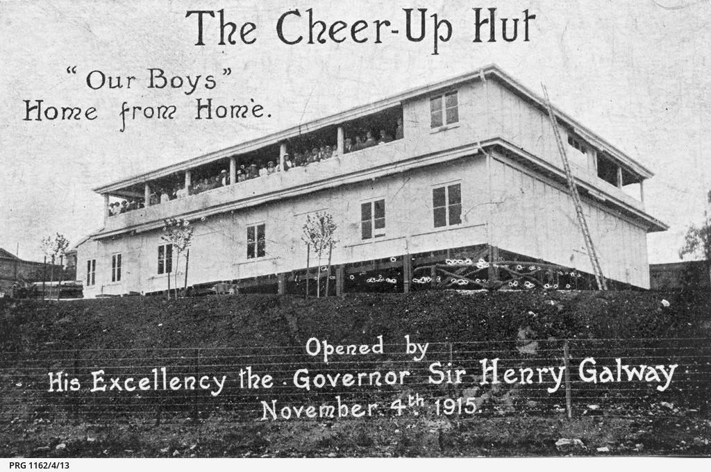 Cheer Up Hut opening 1915 SLSA: PRG 1162/4/13