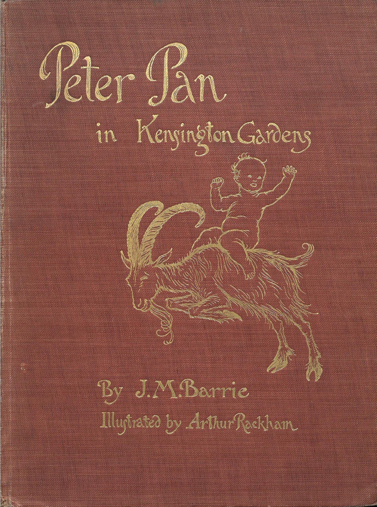 Book cover of Peter Pan in Kenginston Gardens, by J.M. Barrie