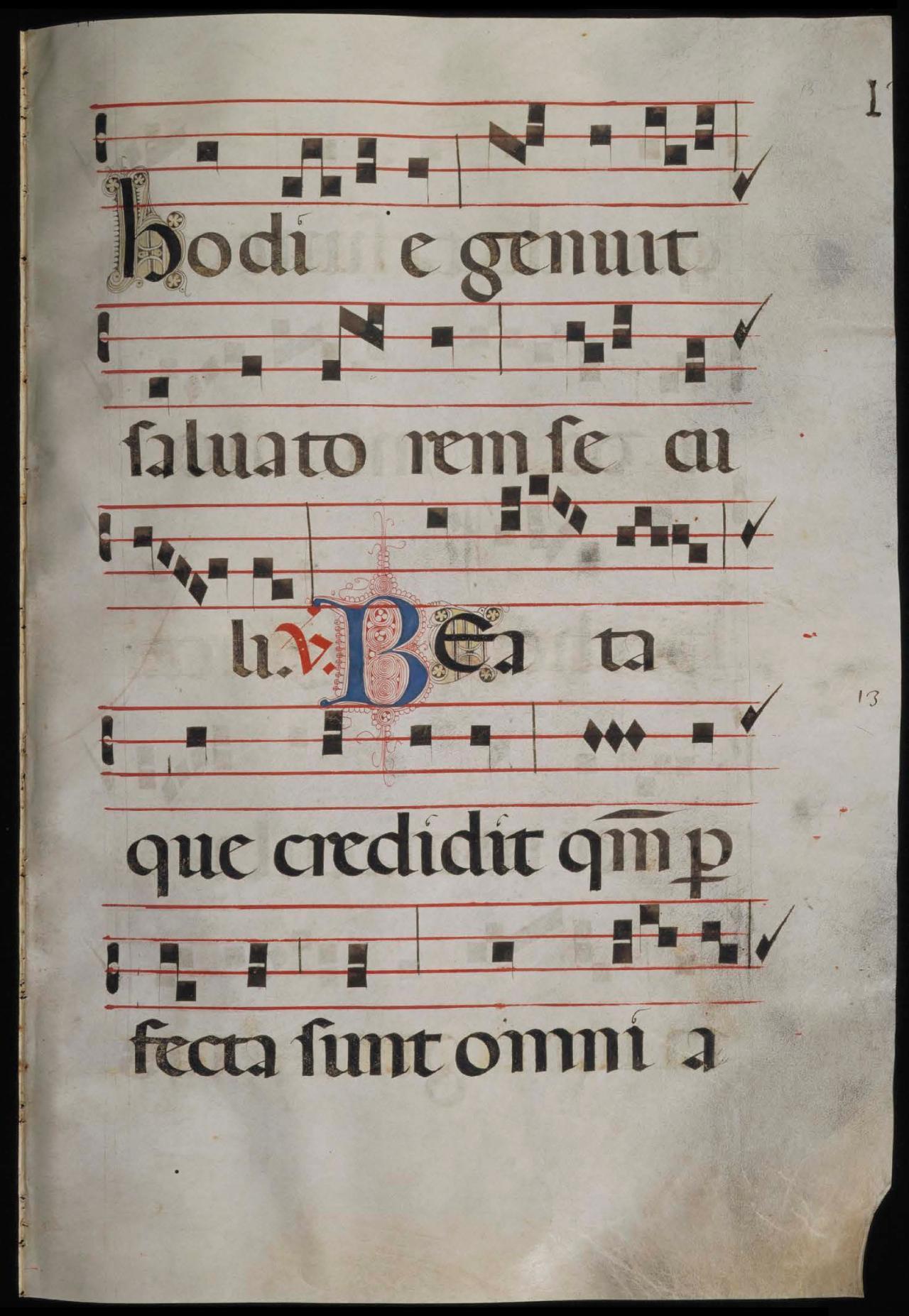 Page 25 of the Antiphonal illuminated manuscript