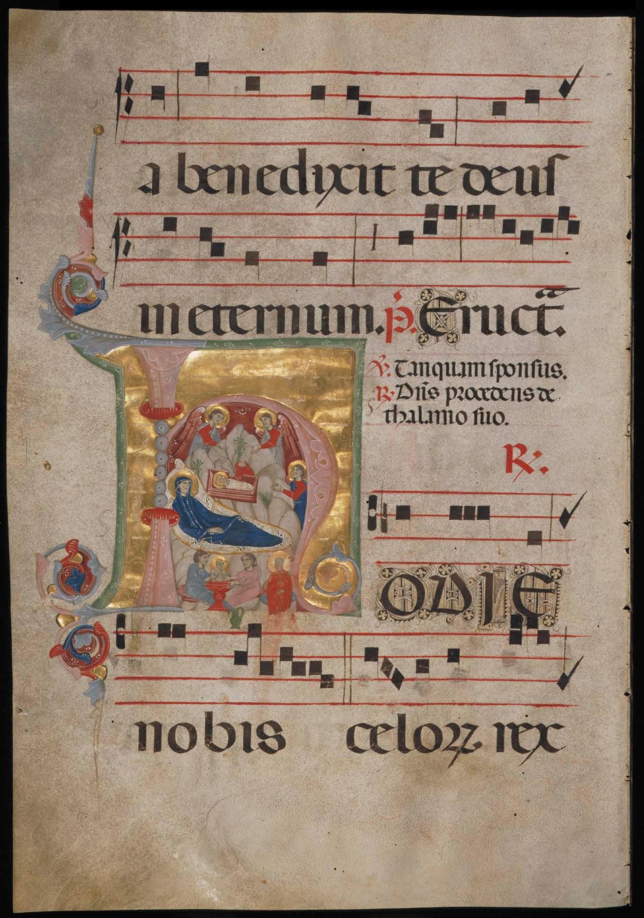 Page 10 of the Antiphonal illuminated manuscript