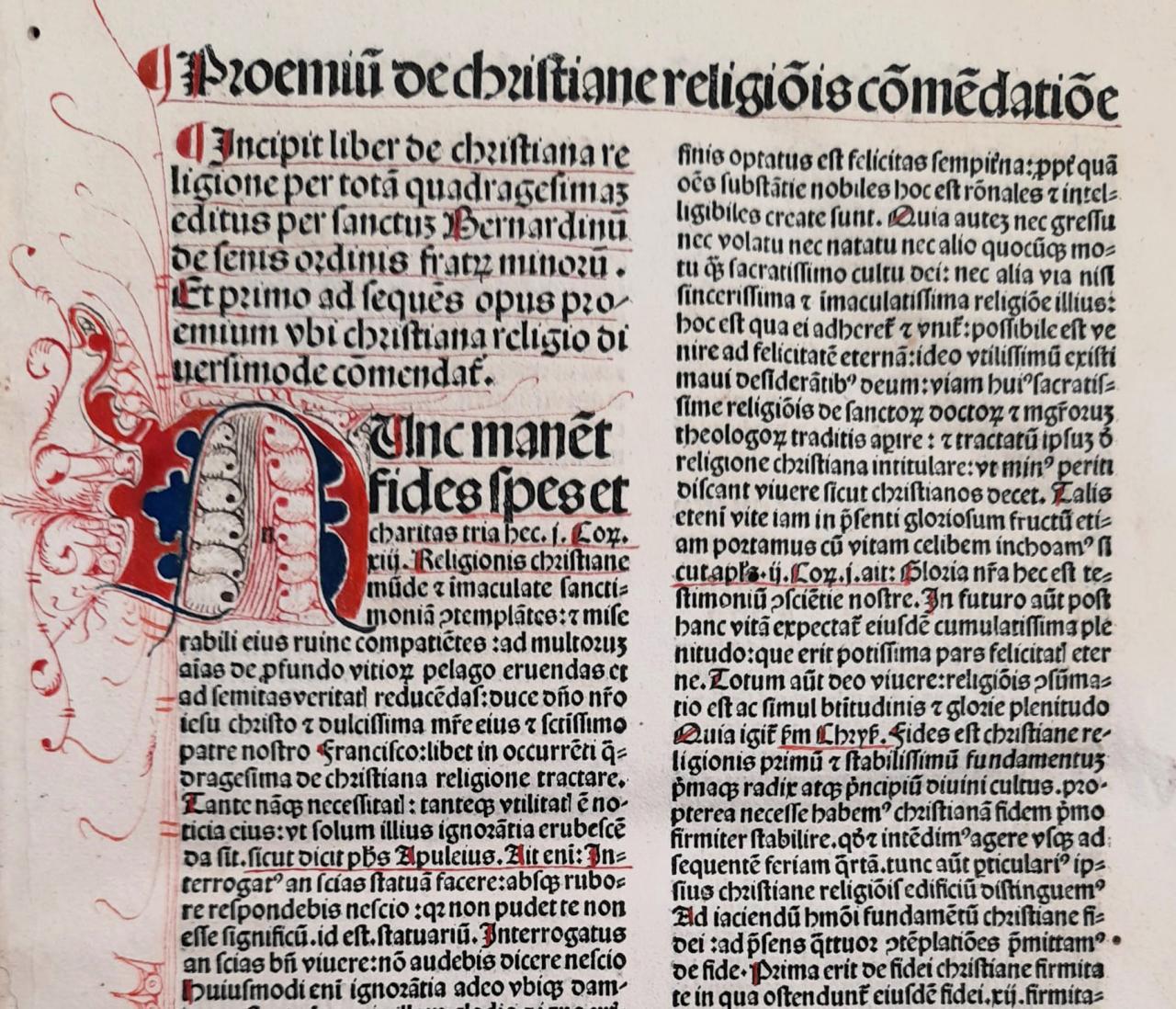 An example of a guided letter in Bernardino.