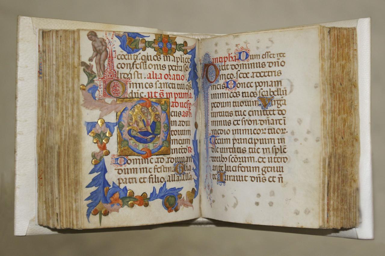 The small Italian Book of Hours, prayer book.