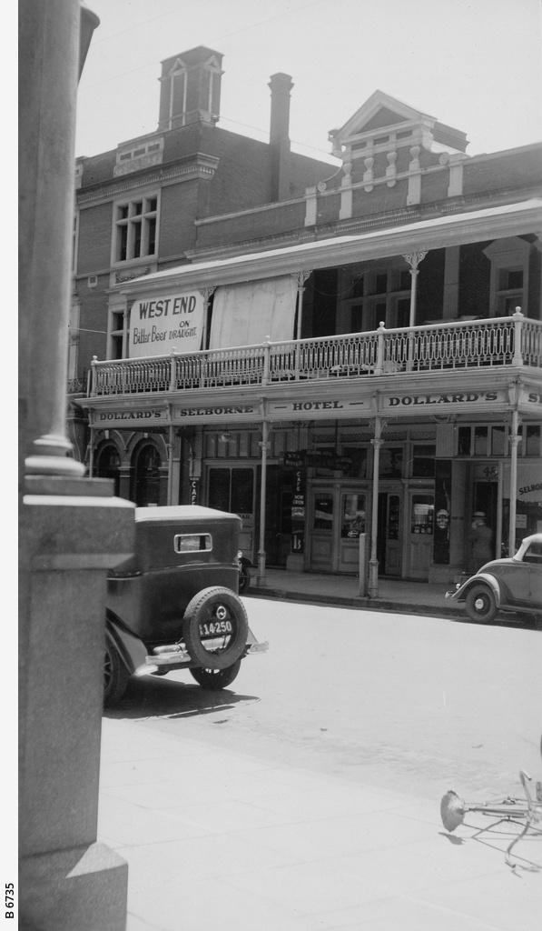 Selborne Hotel, 1935. SLSA: B 6735