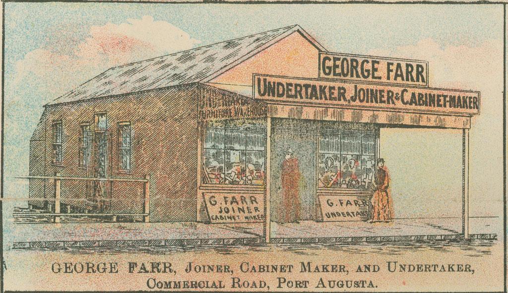 Image of the George Farr shop in Port Augusta. SLSA: B 9293/4