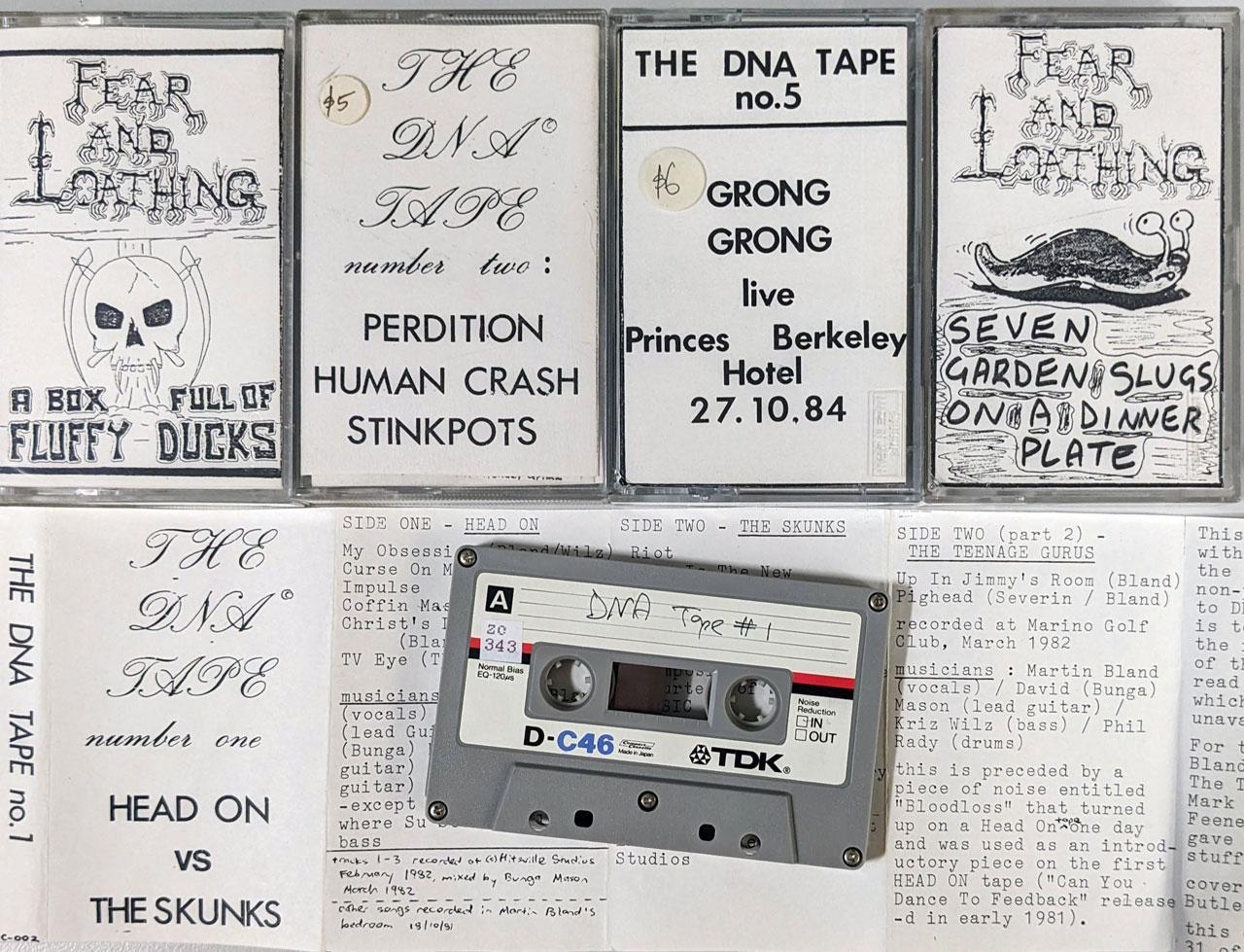 Punk and underground cassette tapes.