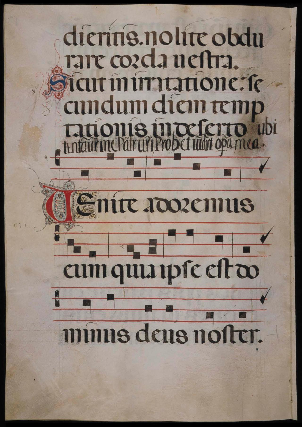 Page 272 of the Antiphonal a later addition to the text.