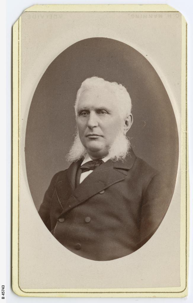 Alexander Hay, taken approximately 1876. SLSA: B 45743 