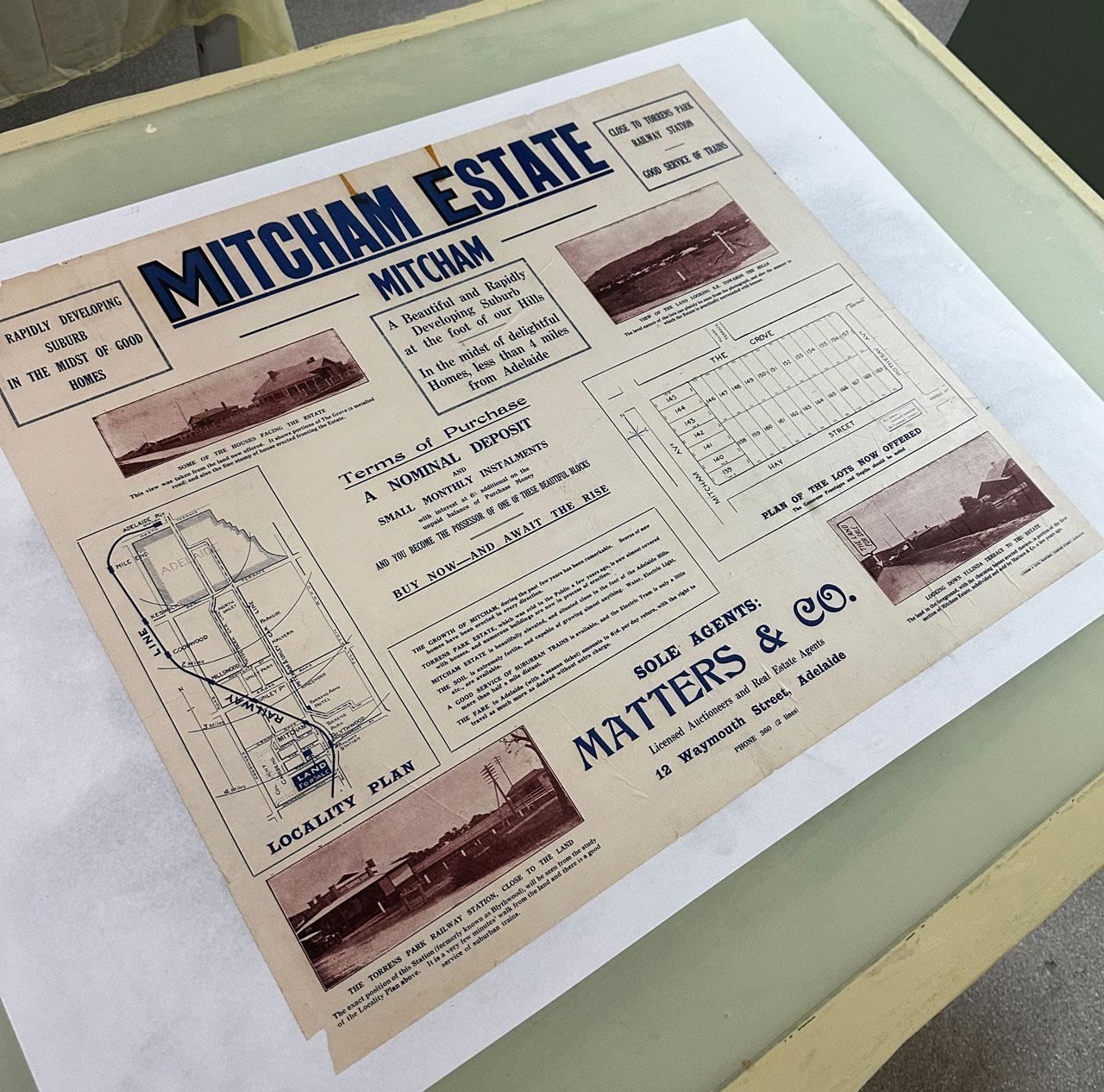 Mitcham Estate Sales Plan, 1920s. SLSA: zgmp 830.9 bjc-c Lower Mitcham 1920s