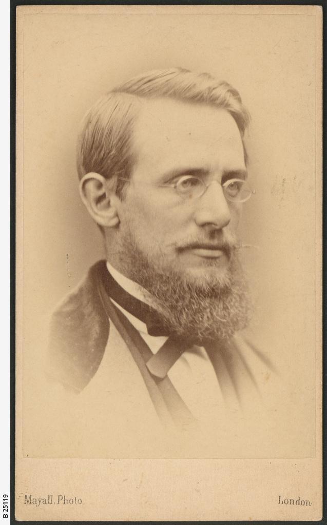 A portrait of Sir Samuel James Way as a young man in London, circa 1870. SLSA: B 25119