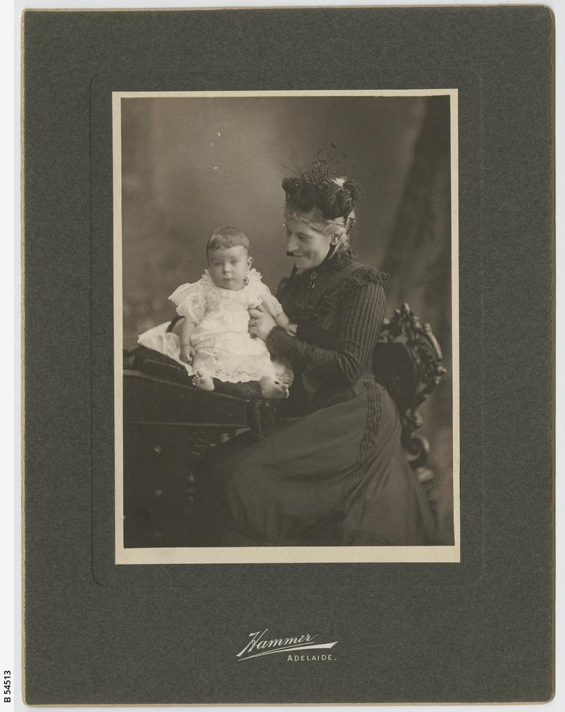 A young Alexander Hay with with grandmother, Agnes Hay in 1903. SLSA: B54513