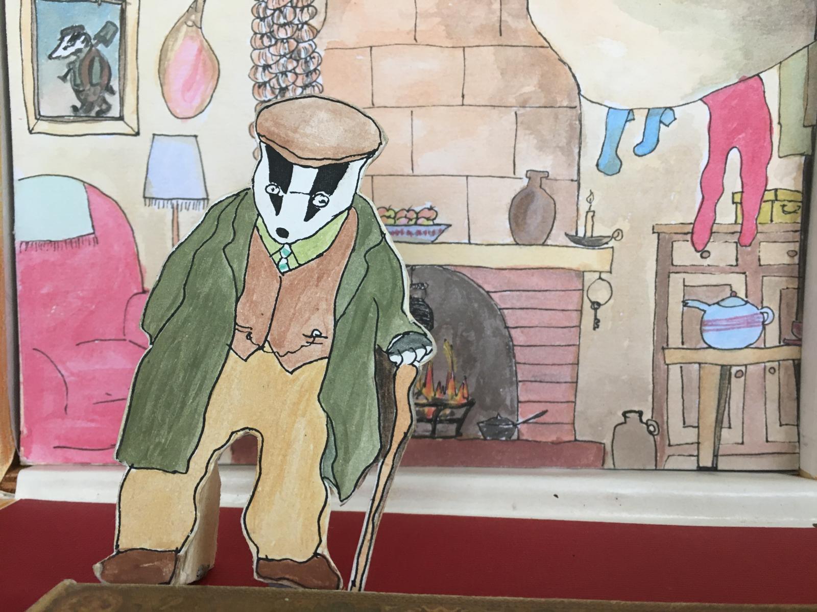 Mr Badger diorama