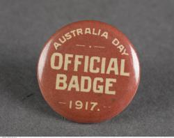 Official Australia Day badge 1917 SLSA: SRG 435/19/34