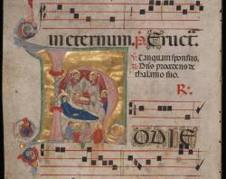 Page 10 of the Antiphonal illuminated manuscript