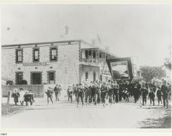 A celebratory procession in Victor Harbor, 1910. SLSA: B 15817 