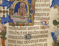 Illustration in the Italian Book Of Hours, a small prayer book.