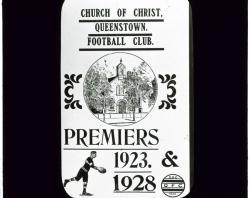 Poster of Church football team, 1928