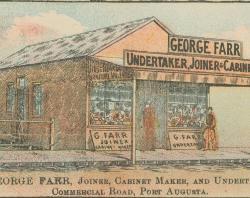 Image of the George Farr shop in Port Augusta. SLSA: B 9293/4