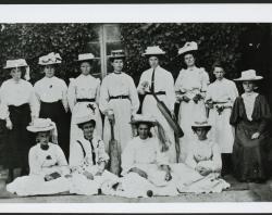 Ladies cricket team from Port Elliot, 1908. SLSA: B 23843