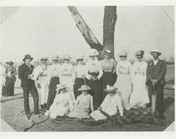 Allendale East Ladies Cricket team, 1900. SLSA B 36975