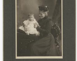 A young Alexander Hay with with grandmother, Agnes Hay in 1903. SLSA: B54513