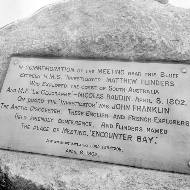 The Matthew Flinders and Nicolas Baudin tablet [PRG 280/1/5/18] 