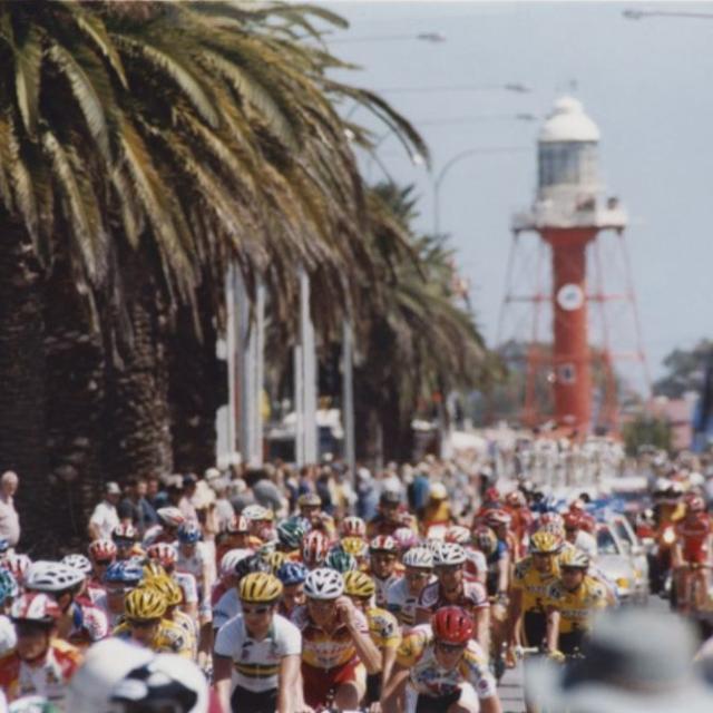 Tour Down Under cyclists Port Adelaide 22nd January 1999