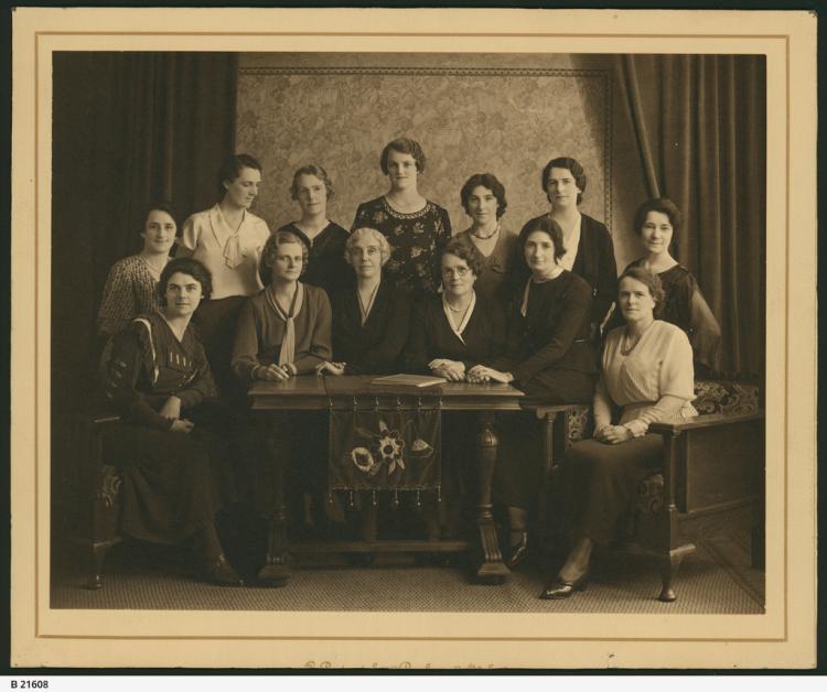 Members of the S.A. Women's Police Force, 1934. SLSA: B 21608