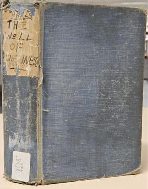 A well used edition of the 'The Well of Loneliness'