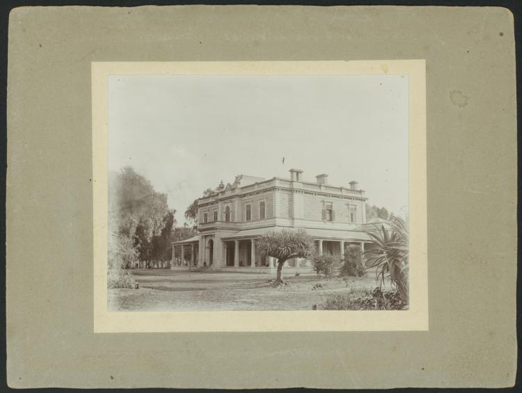 A view of the ‘Para Para’ mansion built by Walter Duffield at Gawler in 1851. SLSA: B 71221  