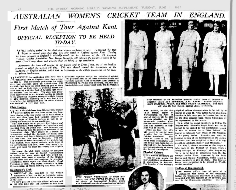 Australia's women's cricket team in England